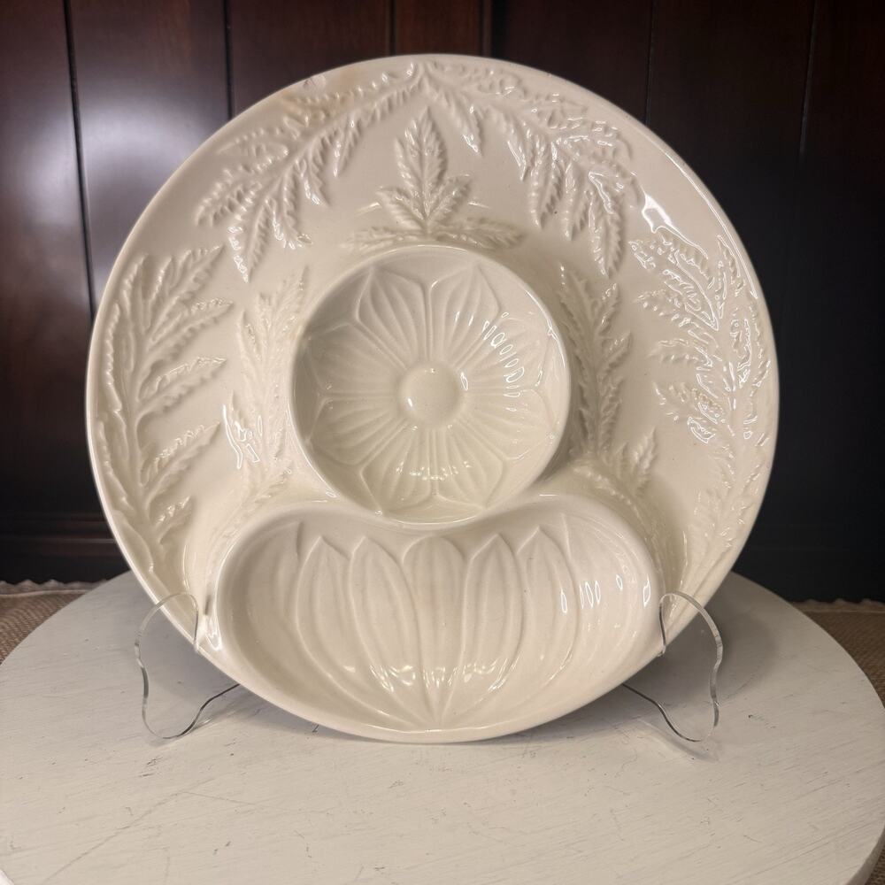 Taste Setter By Sigma Artichoke Plate Ceramic 10” From Portugal Divided Server